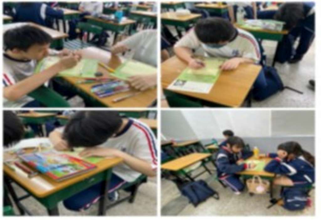 學生用心完成「紫絲帶學堂-散布持有私密照，害人害己不可取」學習單.jpg